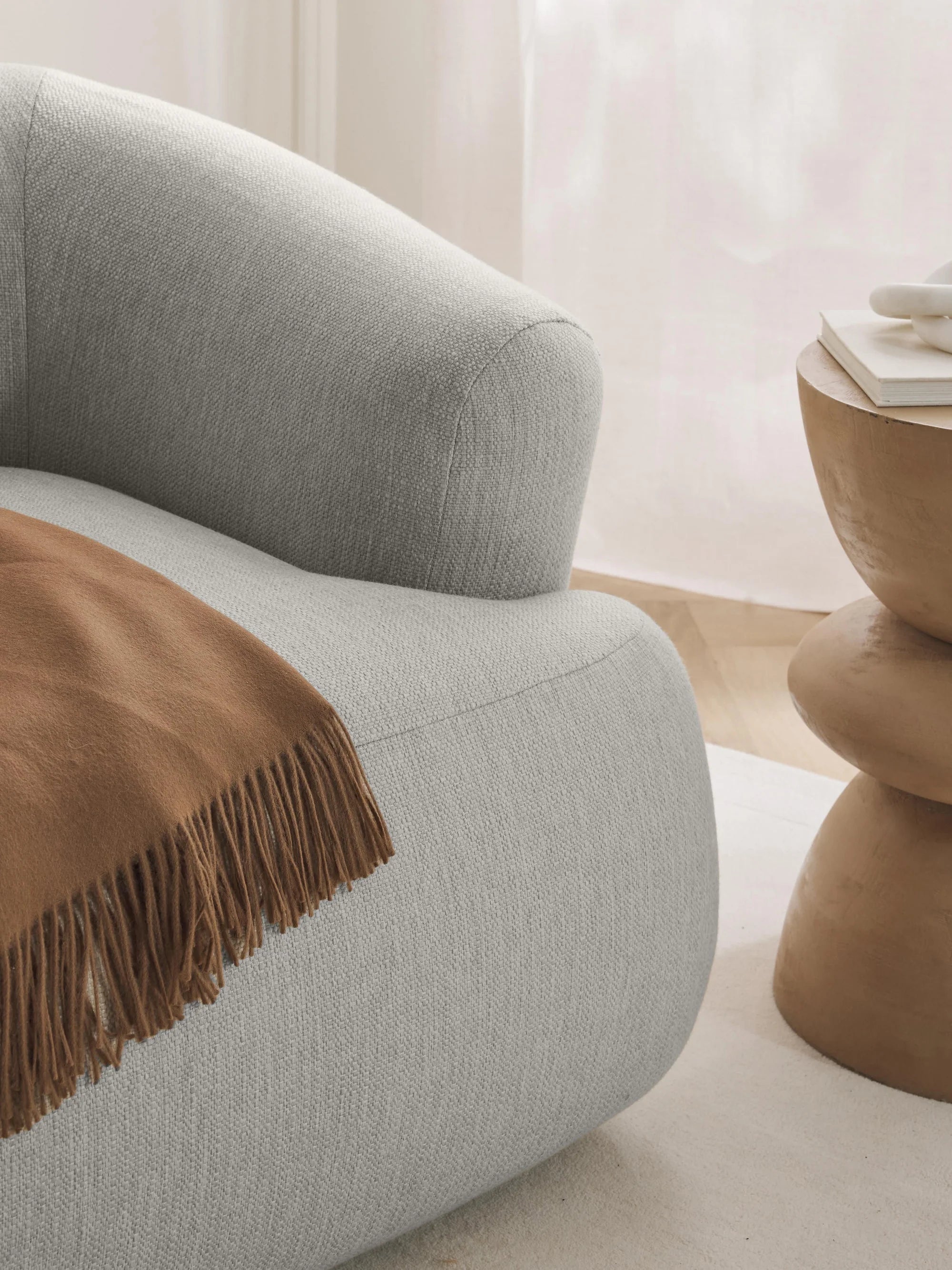 Wolke Armchair - Innature Home - Light Beige, Boucle