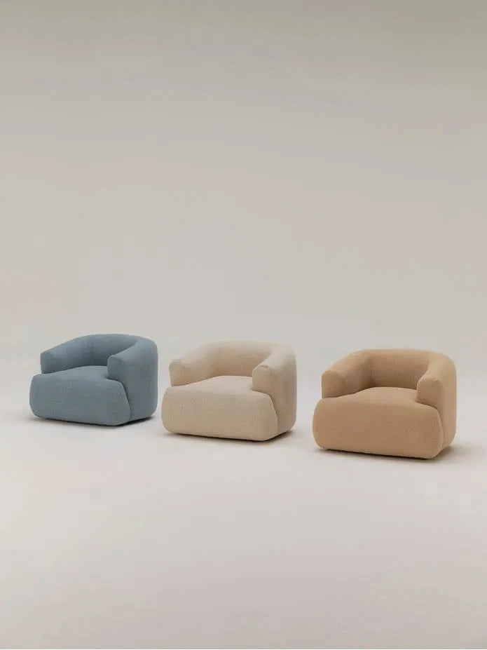 Wolke Tekli Koltuk - Oval Tasarım - İnce El İşçiliği - nowshopfun