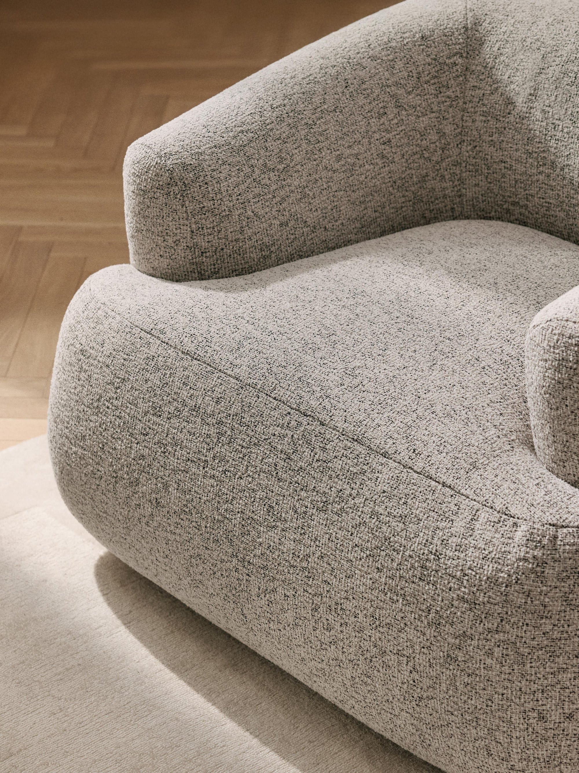 Wolke Armchair - Innature Home - Light Beige, Boucle