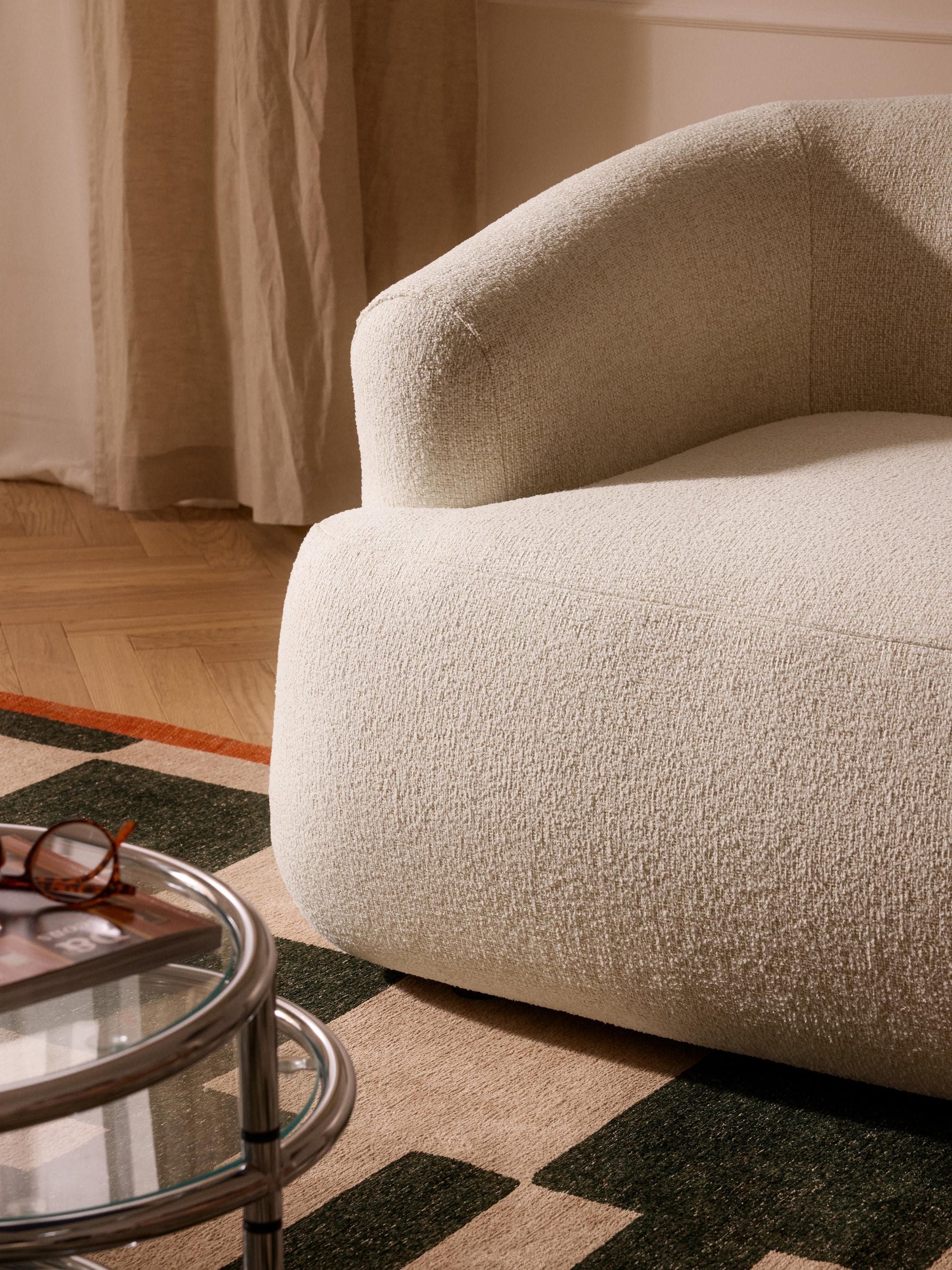 Wolke Armchair - Innature Home - Light Beige, Boucle