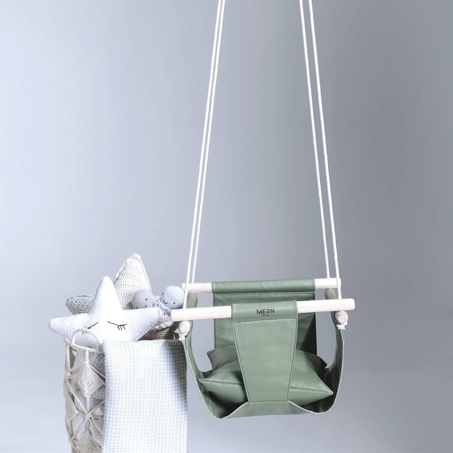 Deri Bebek Salıncağı - Mint