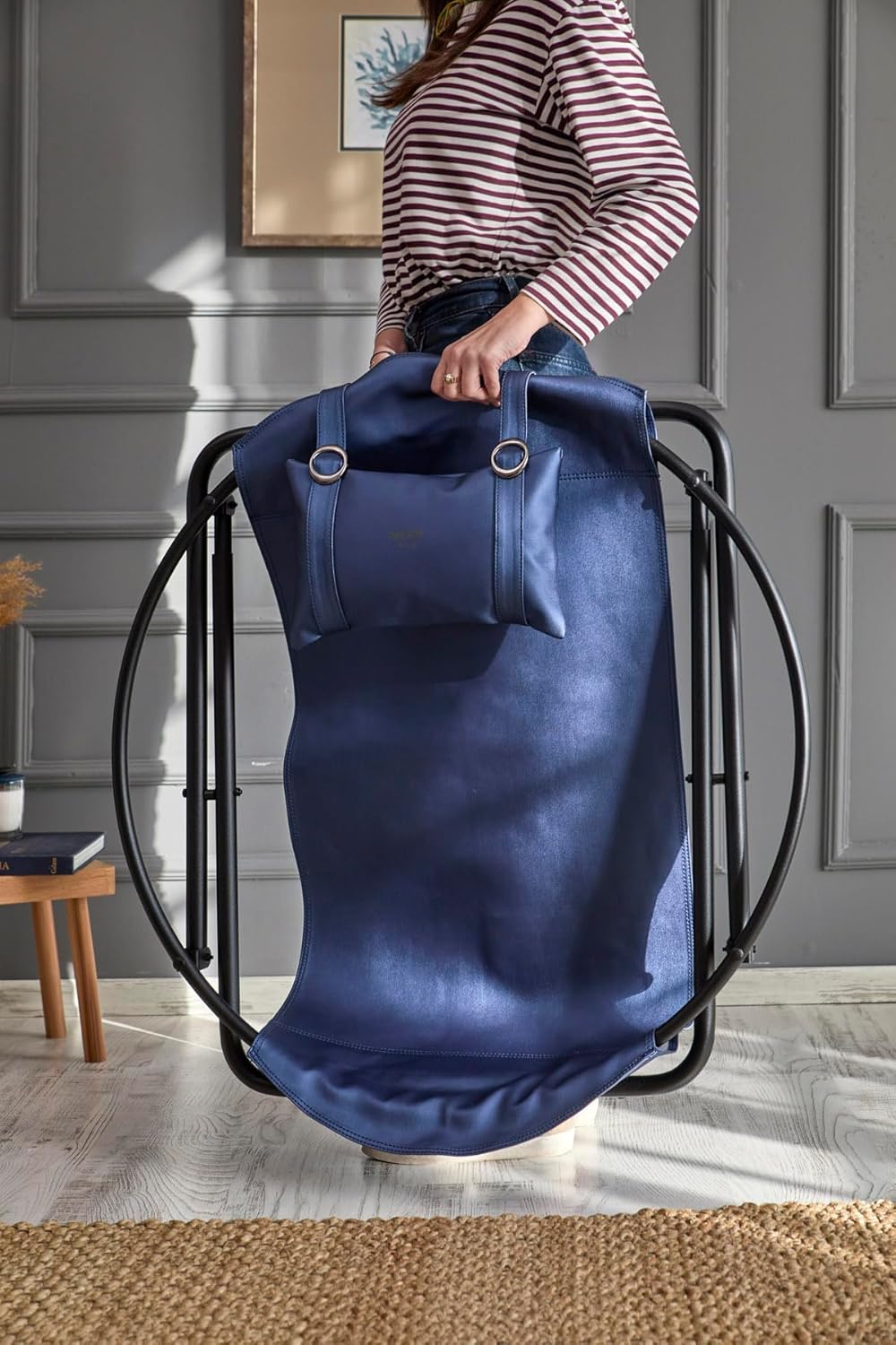 Deri Katlanır Sandalye - Indigo