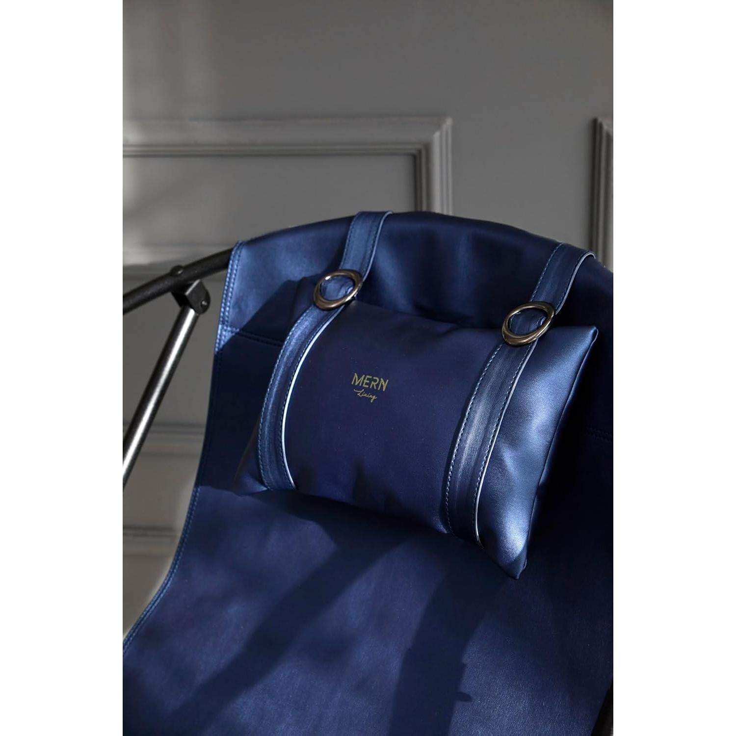 Deri Katlanır Sandalye - Indigo