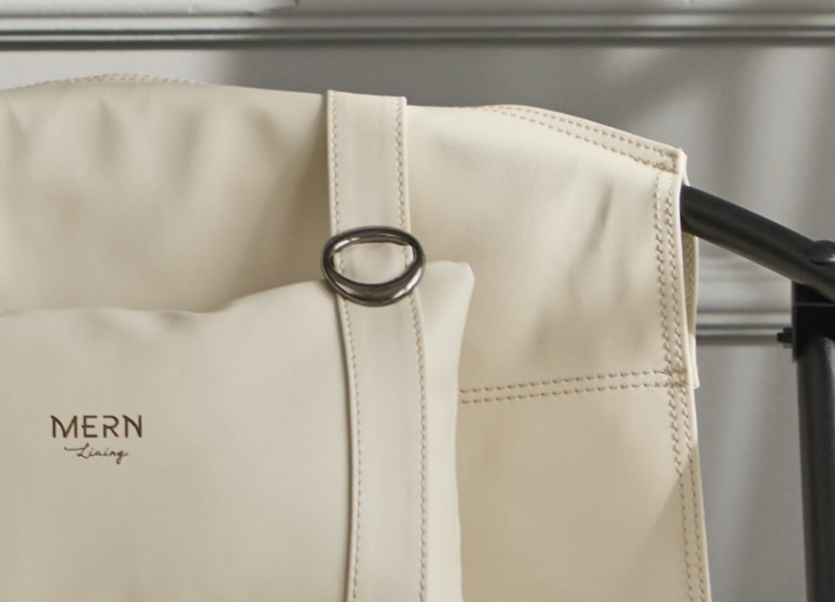 Deri Katlanır Sandalye - Off White