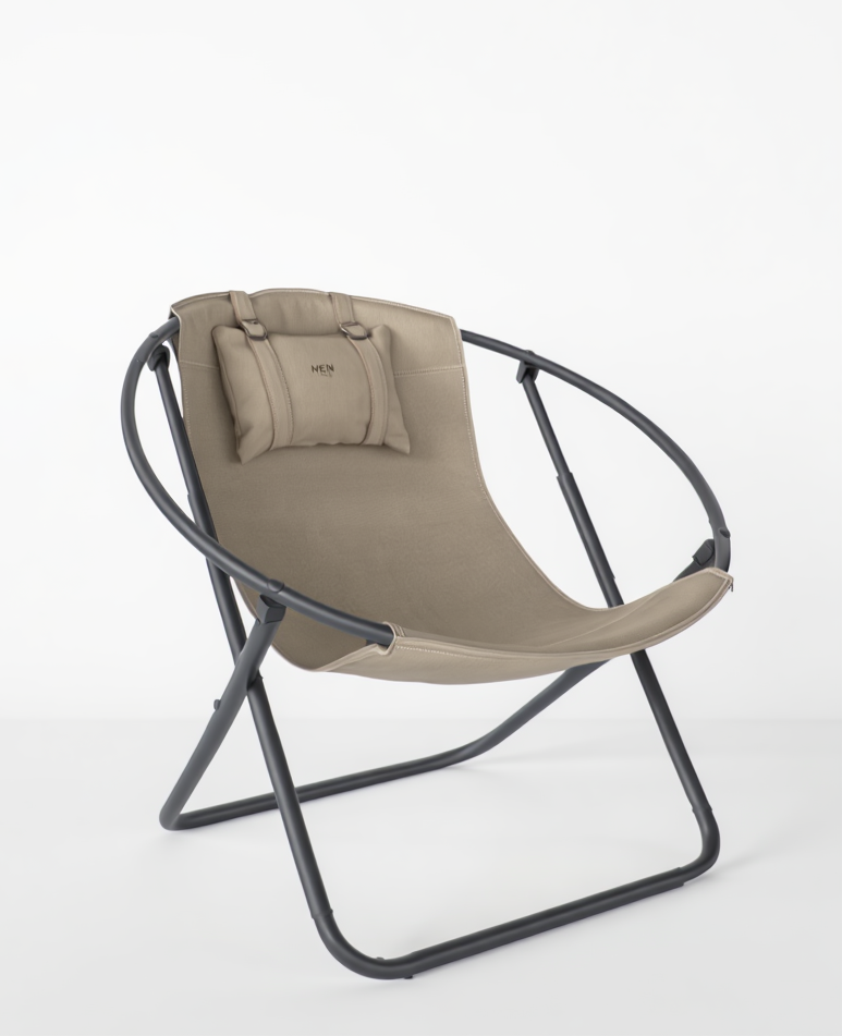 Deri Katlanır Sandalye - Vizon