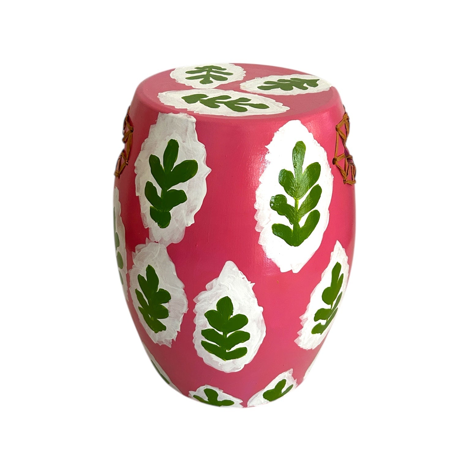 Desenli Pembe Seramik Sehpa