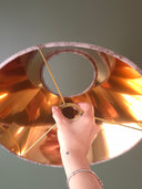 Desert Gleam Işıltılı Bronz Abajur