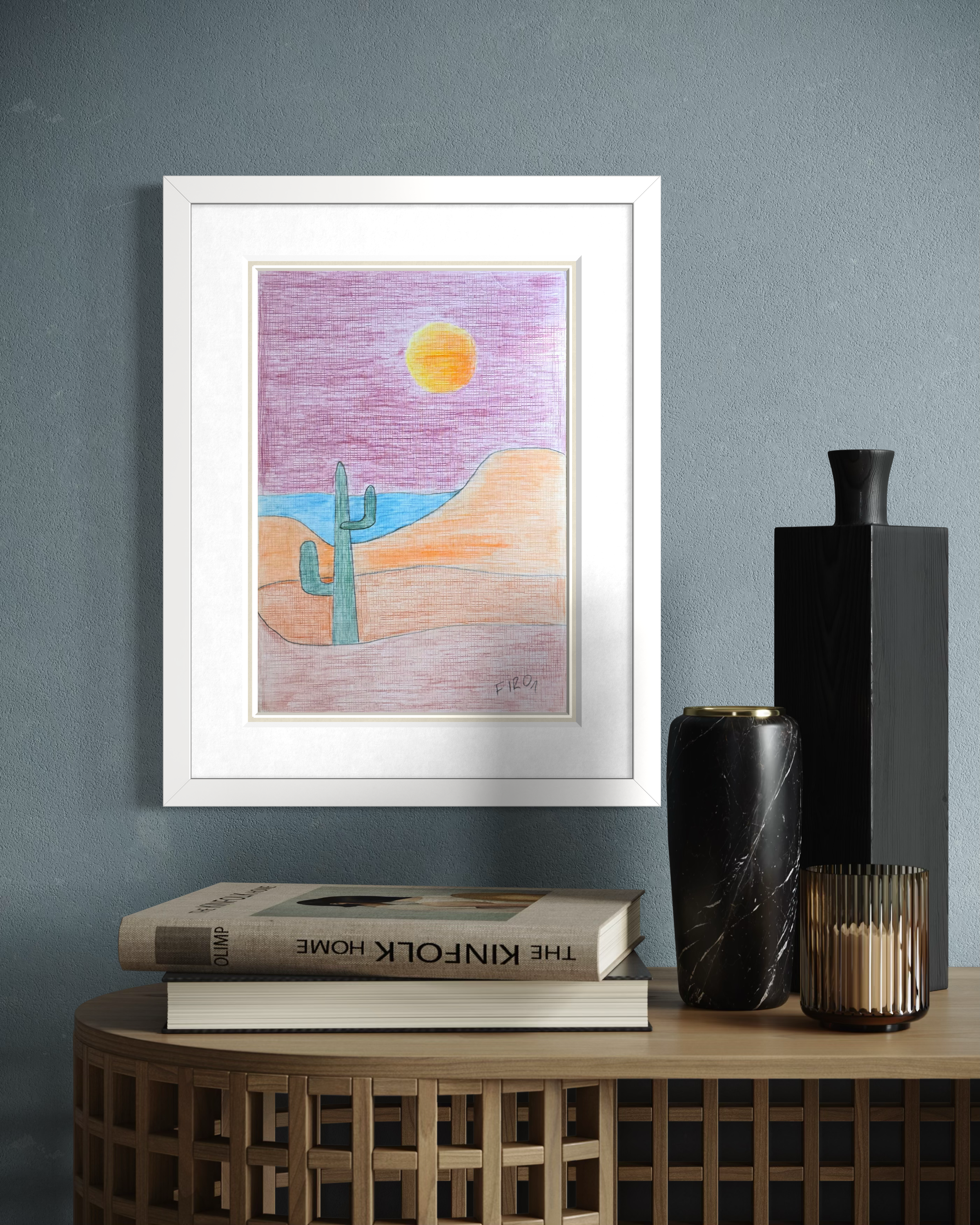 Desert Still Resim | 25x35 cm-Tablo-Fırat Aydın Works-NowShopFun