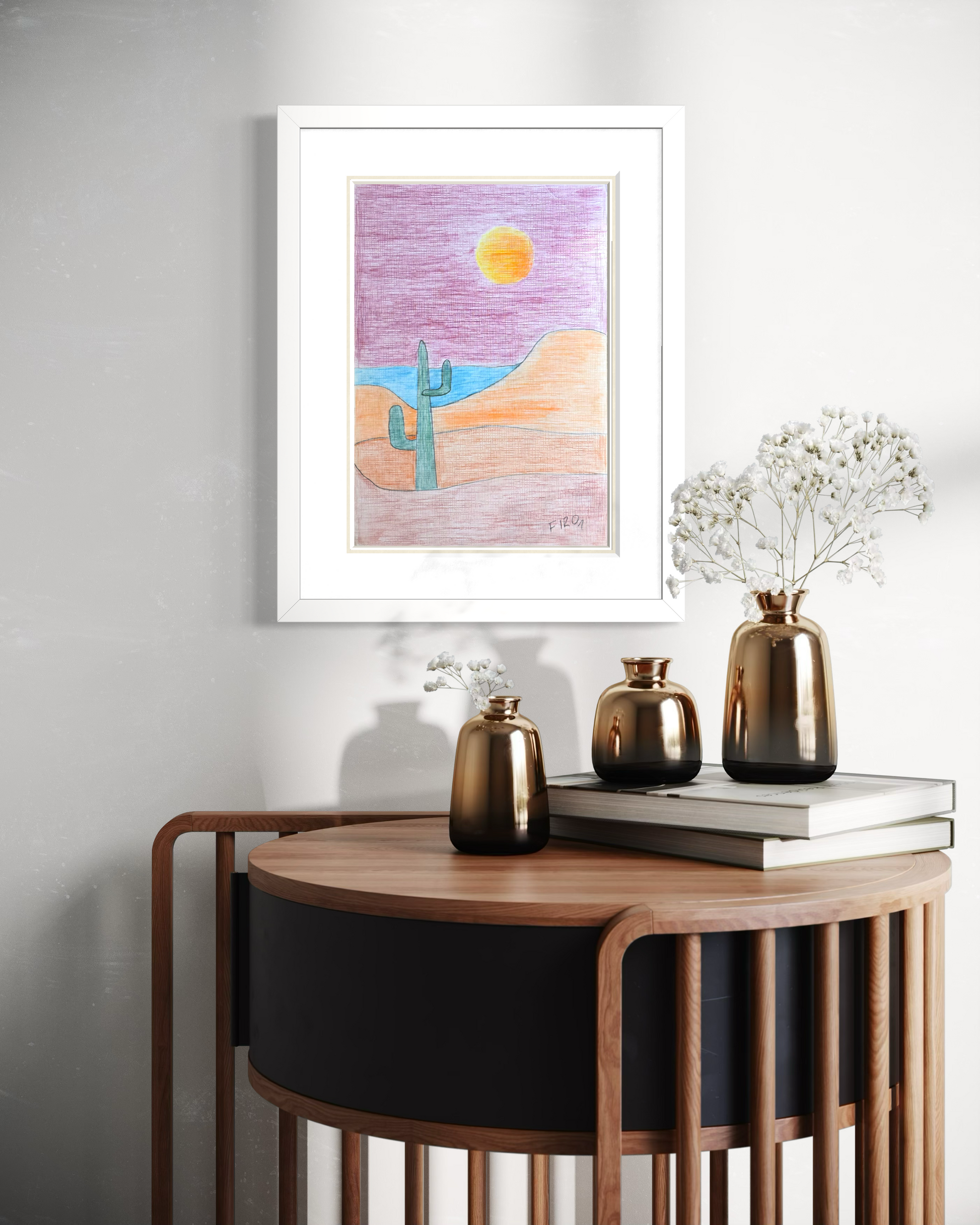 Desert Still Resim | 25x35 cm-Tablo-Fırat Aydın Works-NowShopFun