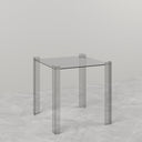 De Stijl Cam Yan Sehpa - Büyük, Şeffaf