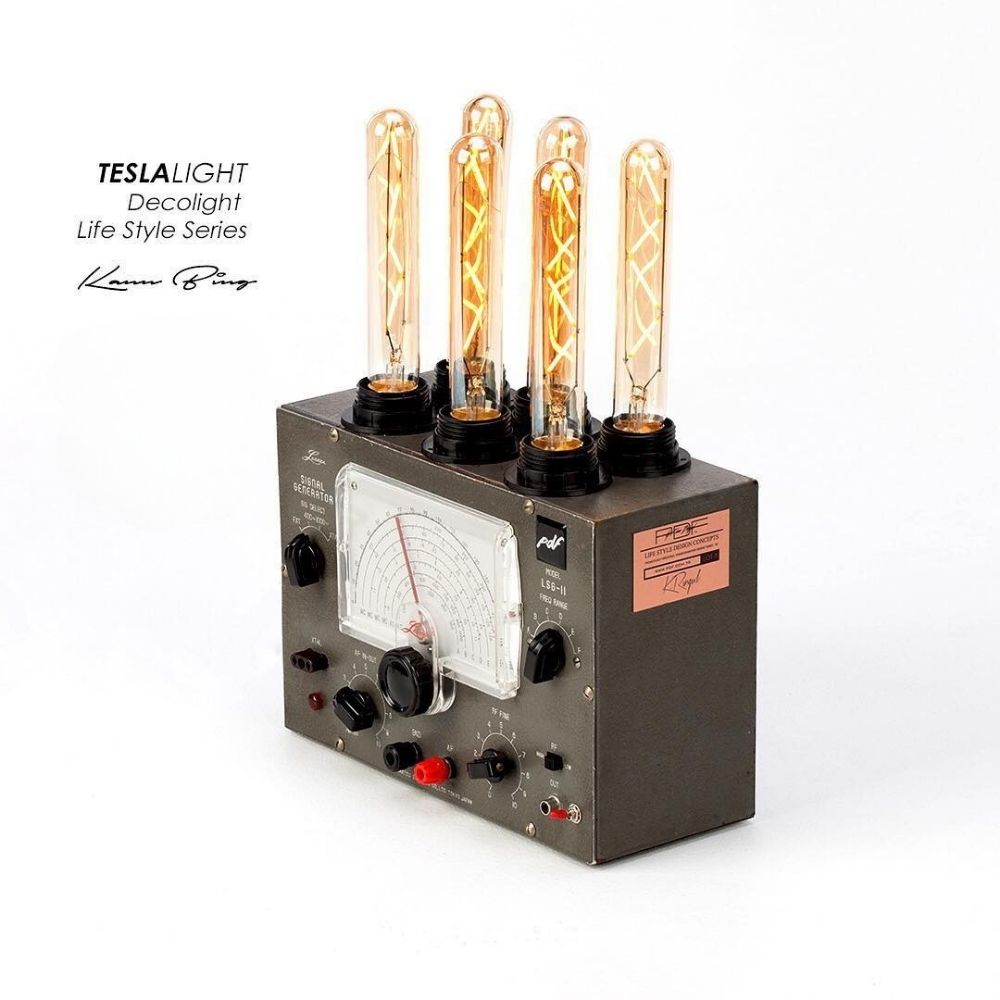 Df 1966 Tesla Light Dekoratif Aydınlatma-Masa Lambası-Luzart-NowShopFun