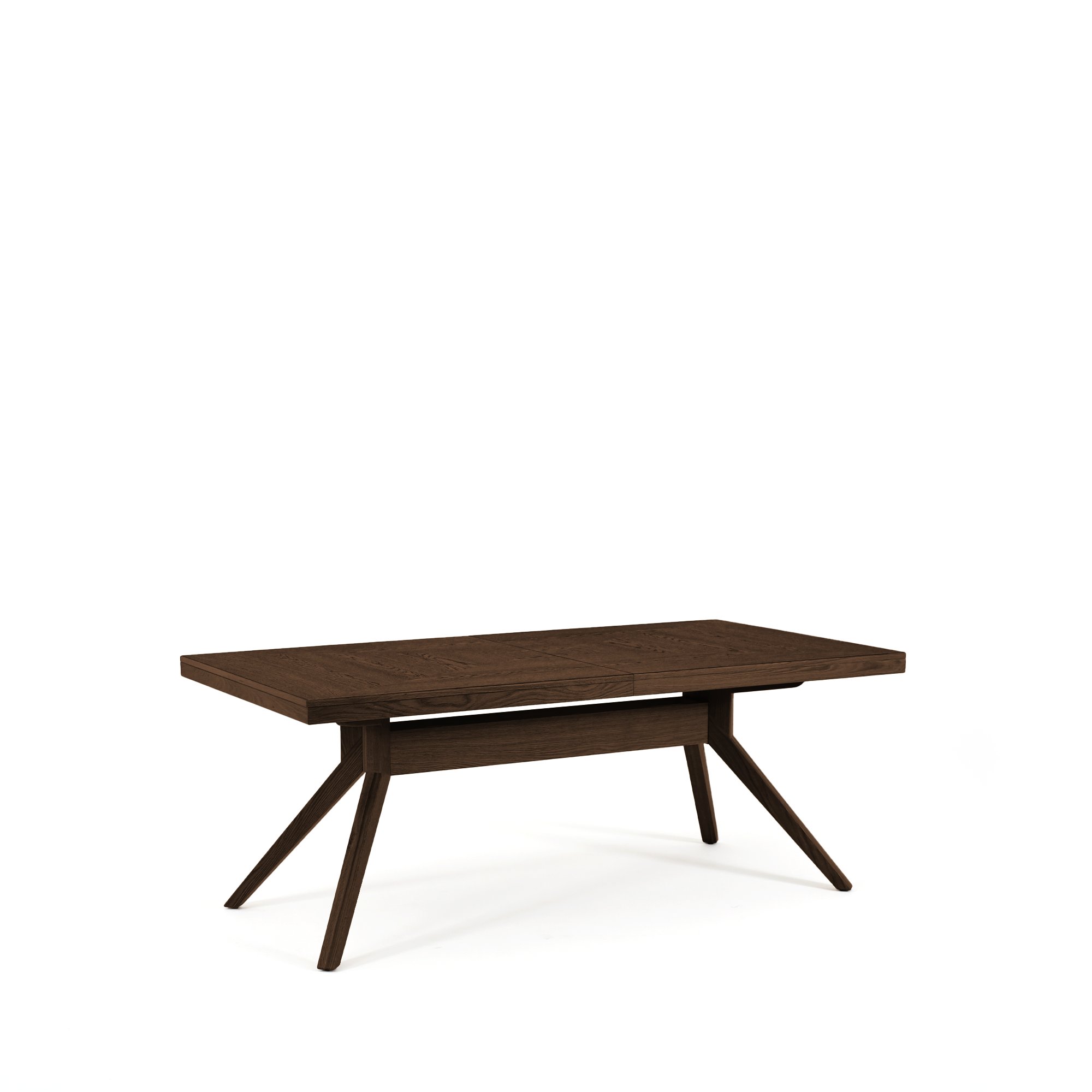 Diamond İlaveli Yemek Masası | Koyu Meşe