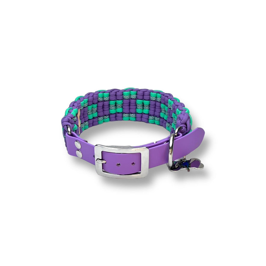 Diamond Lilac Paracord KöPek Boyun Tasması