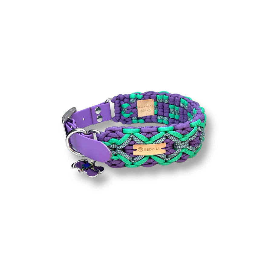 Diamond Lilac Paracord KöPek Boyun Tasması