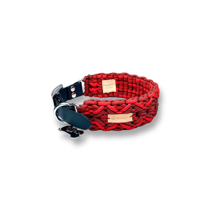 Diamond Red Paracord Köpek Boyun Tasması