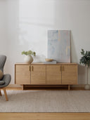 Diana Meşe Dressoir 180 cm Modern Lüks Depolama Ünitesi