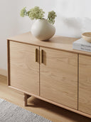 Diana Meşe Dressoir 180 cm Modern Lüks Depolama Ünitesi
