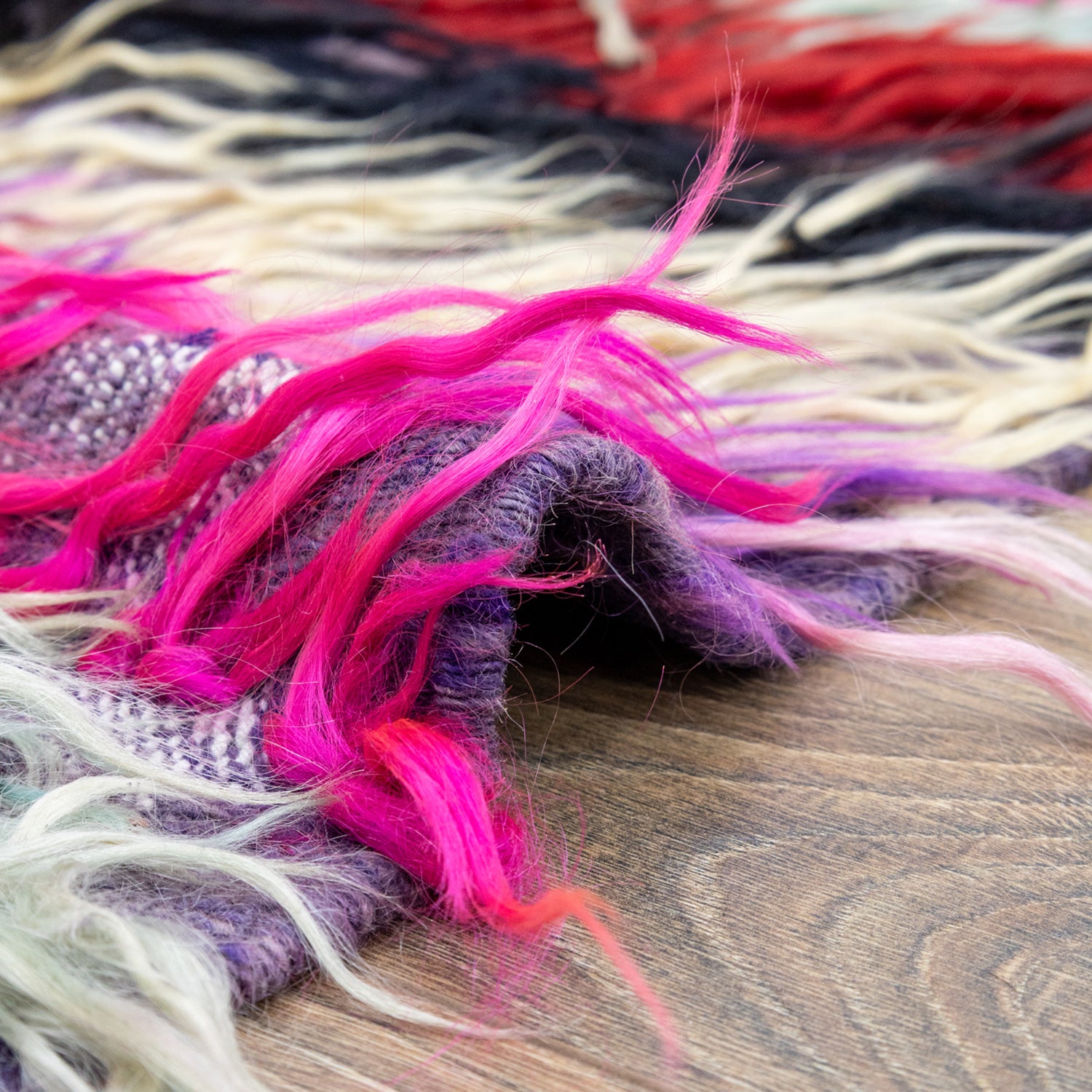 Dies Renkli Filikli El Dokuma Tülü Halı 94x149 cm-TURKISH HANDWOVEN RUGS-Soho Antiq-NowShopFun