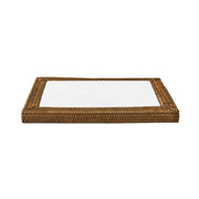 Dikdörtgen Rattan Peynir Tabağı