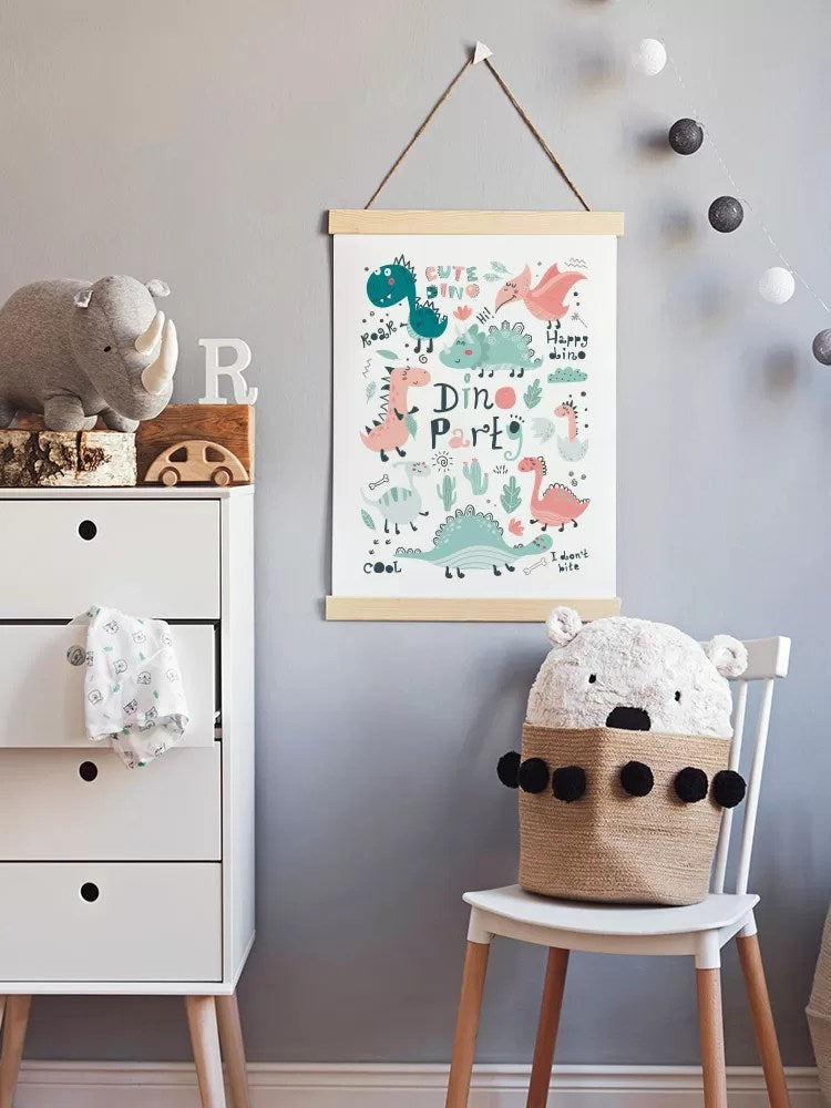 Dino Çerçeveli Poster