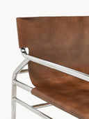 Dion Lounge Koltuk %100 Deri Cilalı Metal Çerçeve