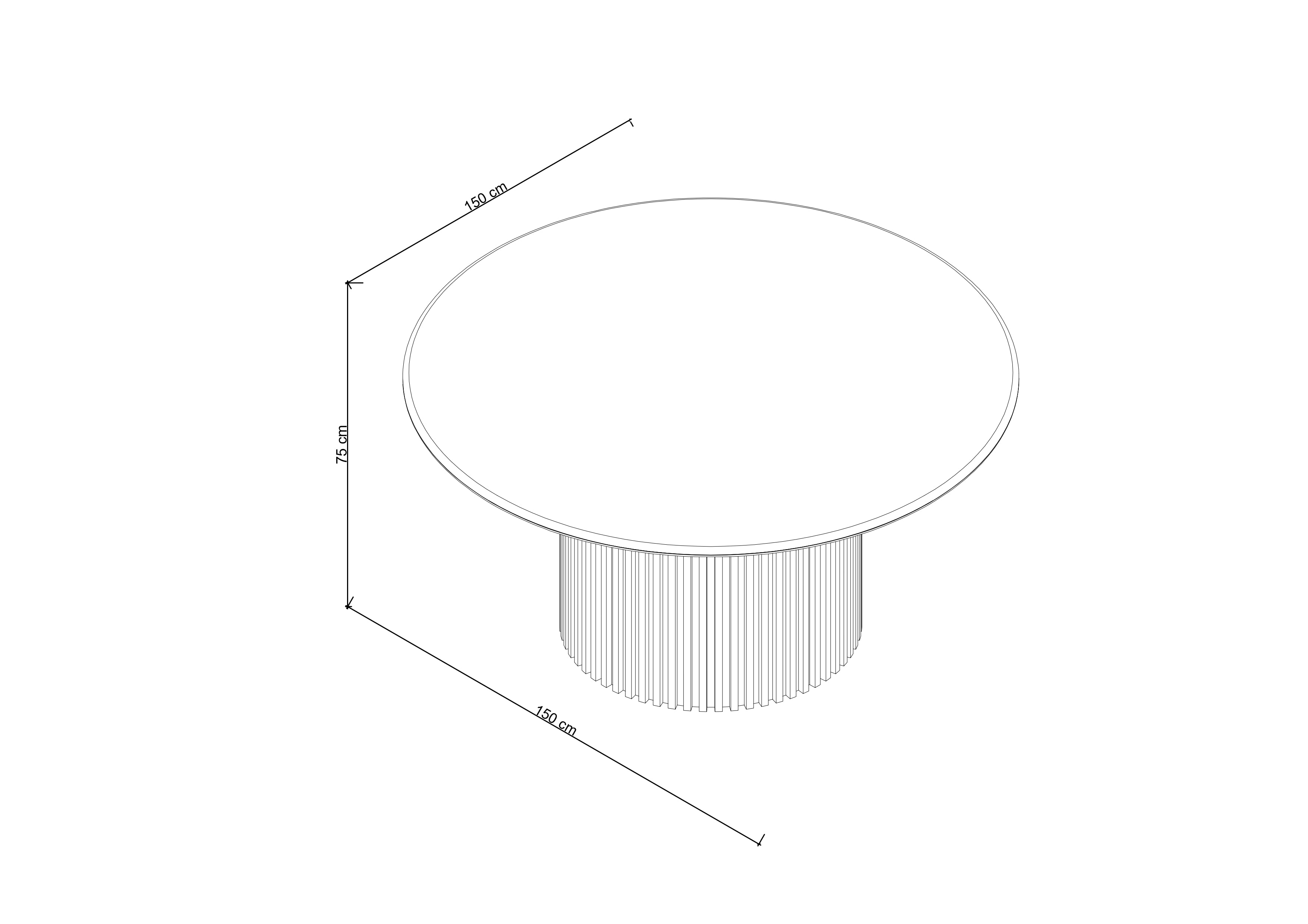 Docia Large Travertine Table