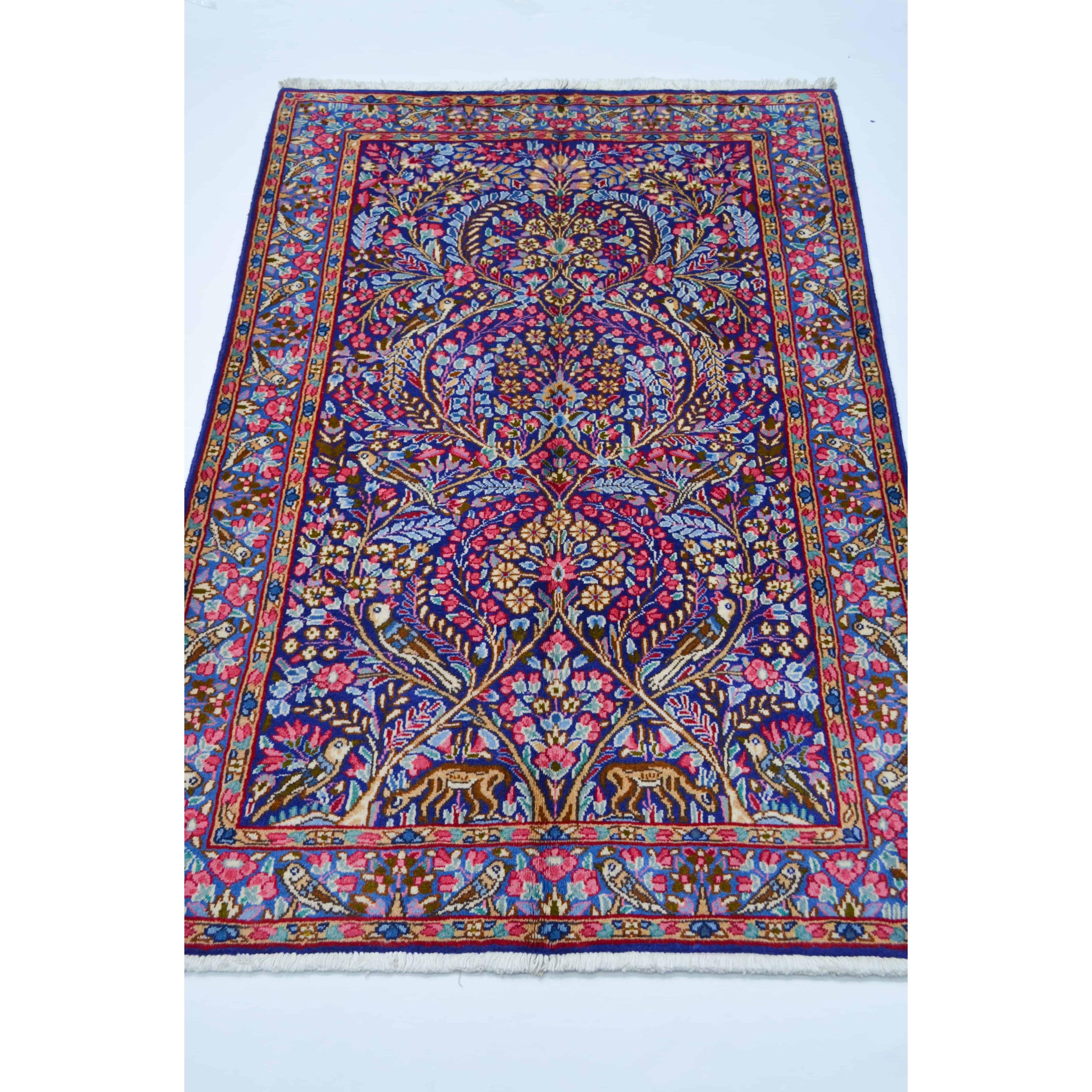 Doğa Tasvirli El Dokuma İran Halısı 100x146 cm-Kilim & Halı-KilimCo-NowShopFun