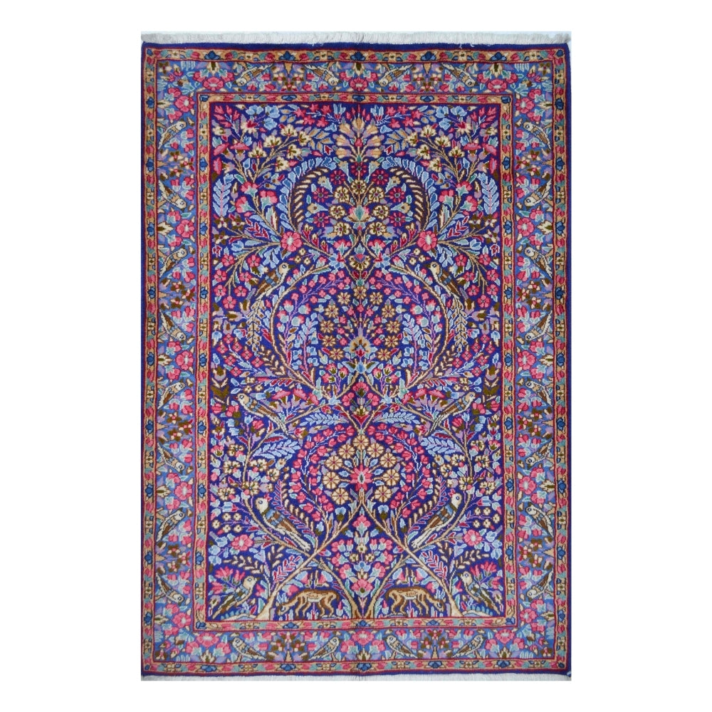 Doğa Tasvirli El Dokuma İran Halısı 100x146 cm-Kilim & Halı-KilimCo-NowShopFun