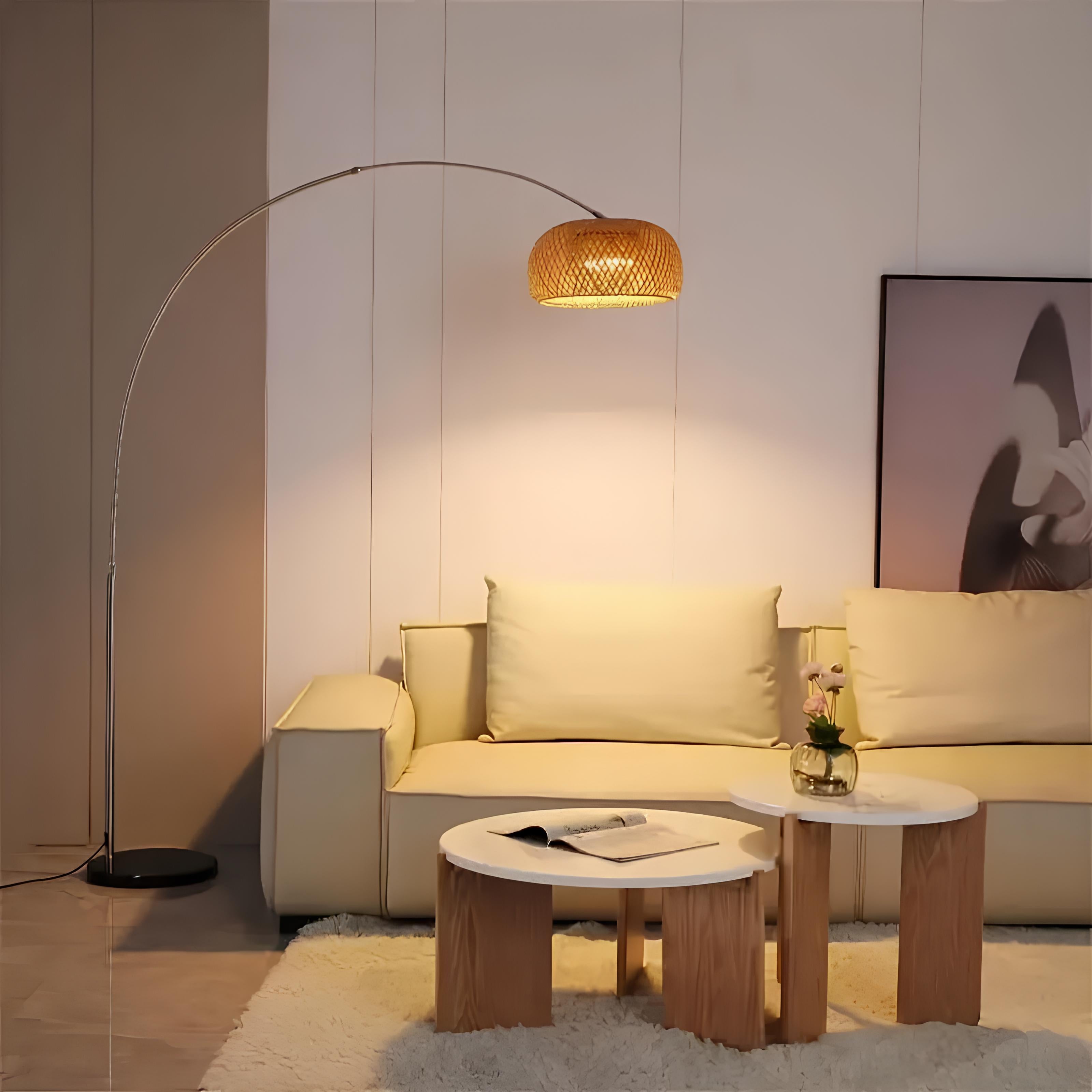 Doğal Bambu Deve Boynu Lambader