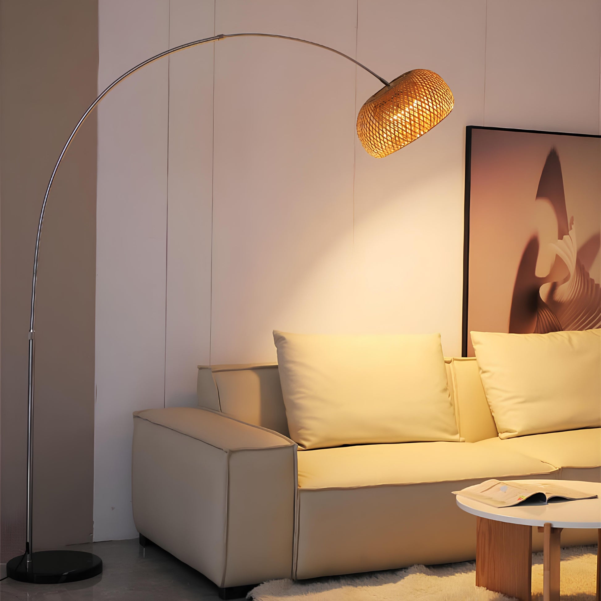 Doğal Bambu Deve Boynu Lambader