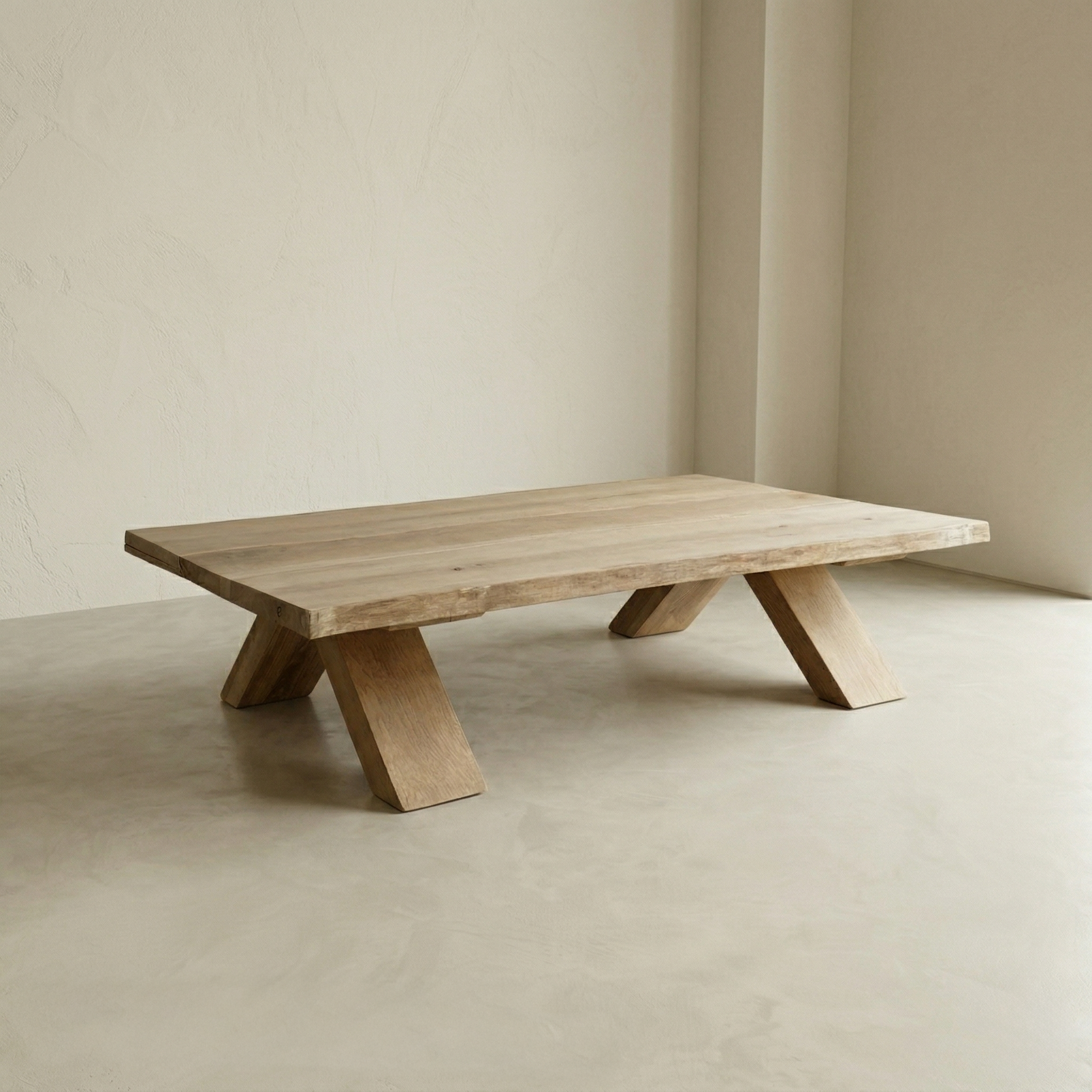 Doğal Kenar Masif Orta Sehpa