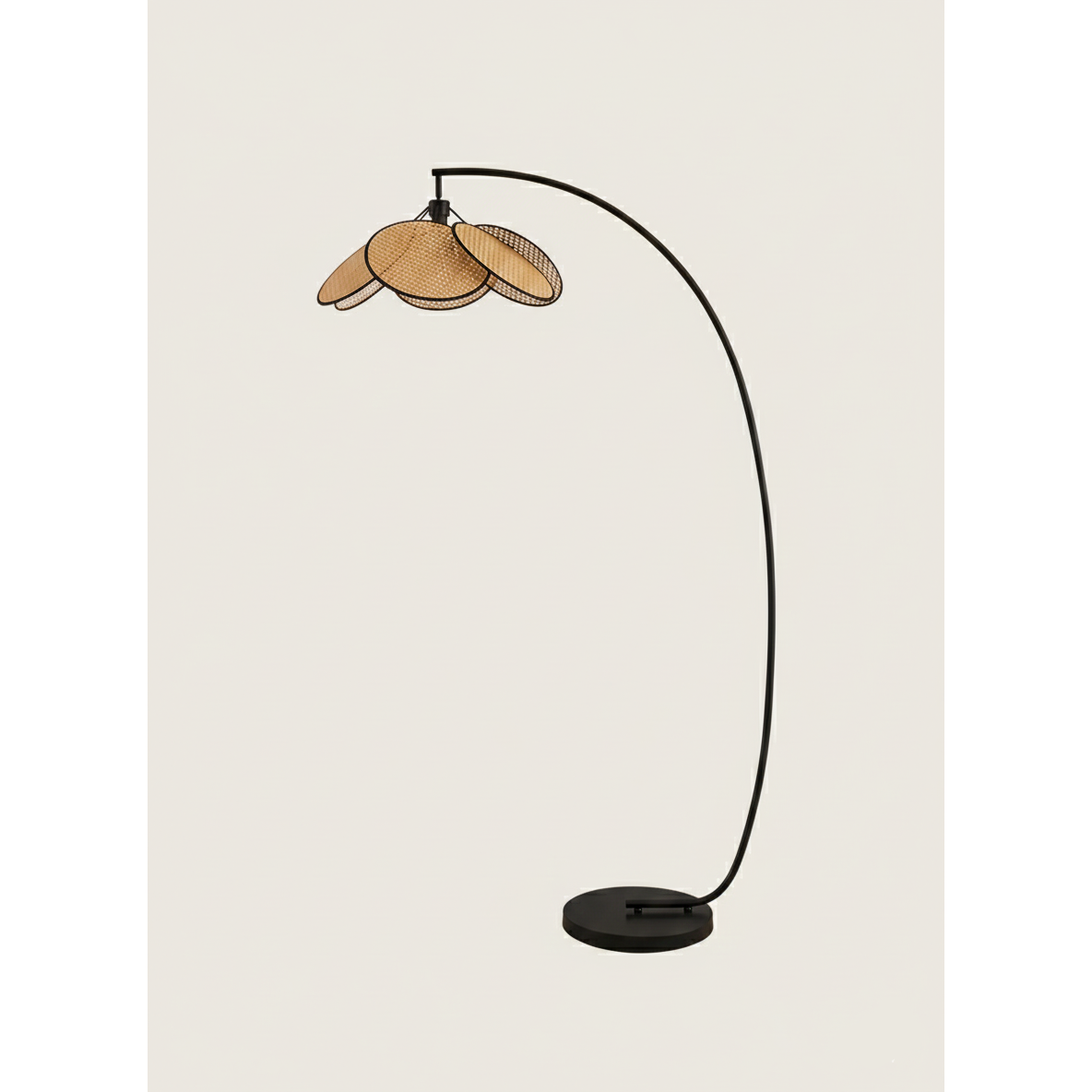 Doğal Rattan Hasır Pervane Lambader