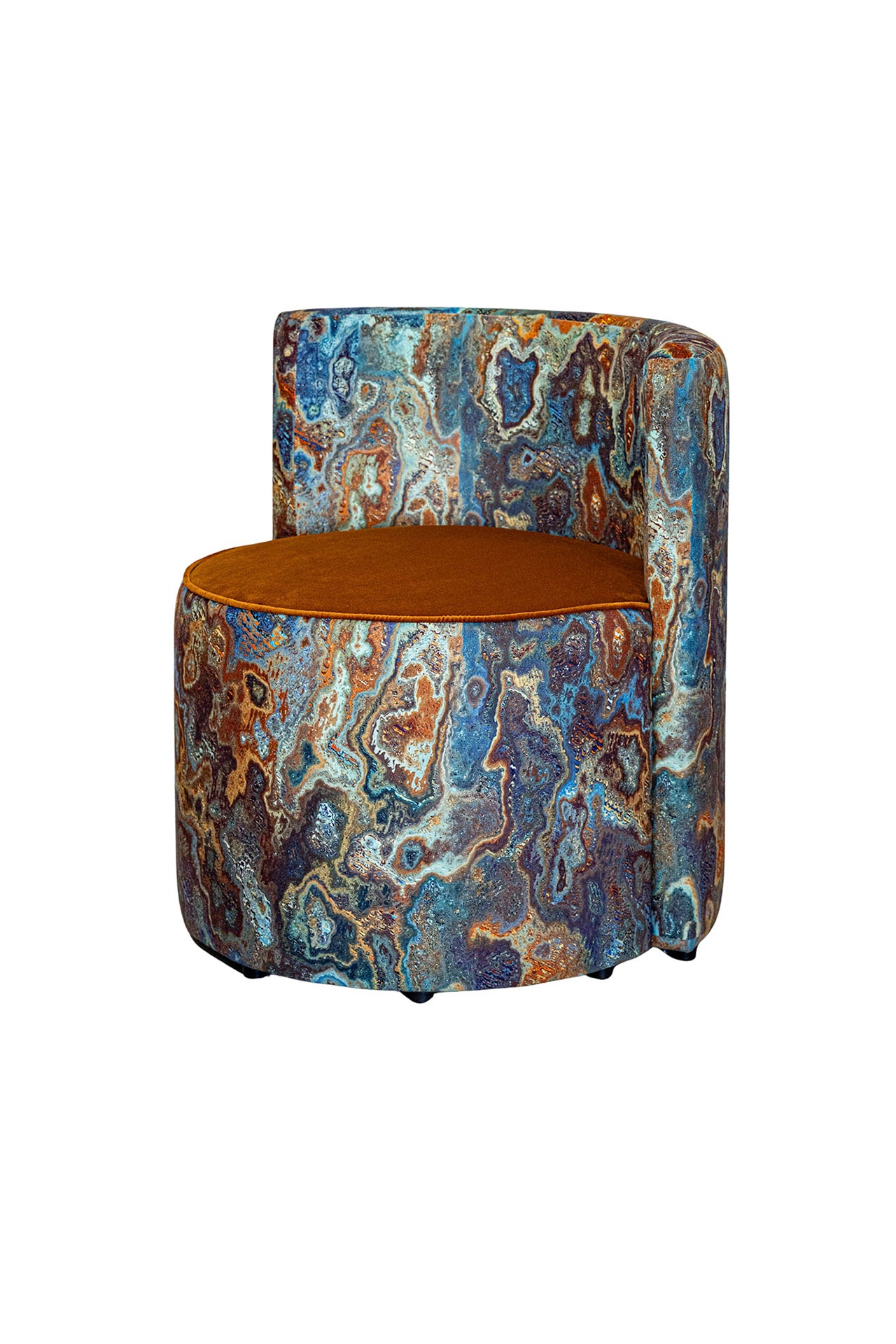 Doğal Taş Desen Sırt Destekli Puf