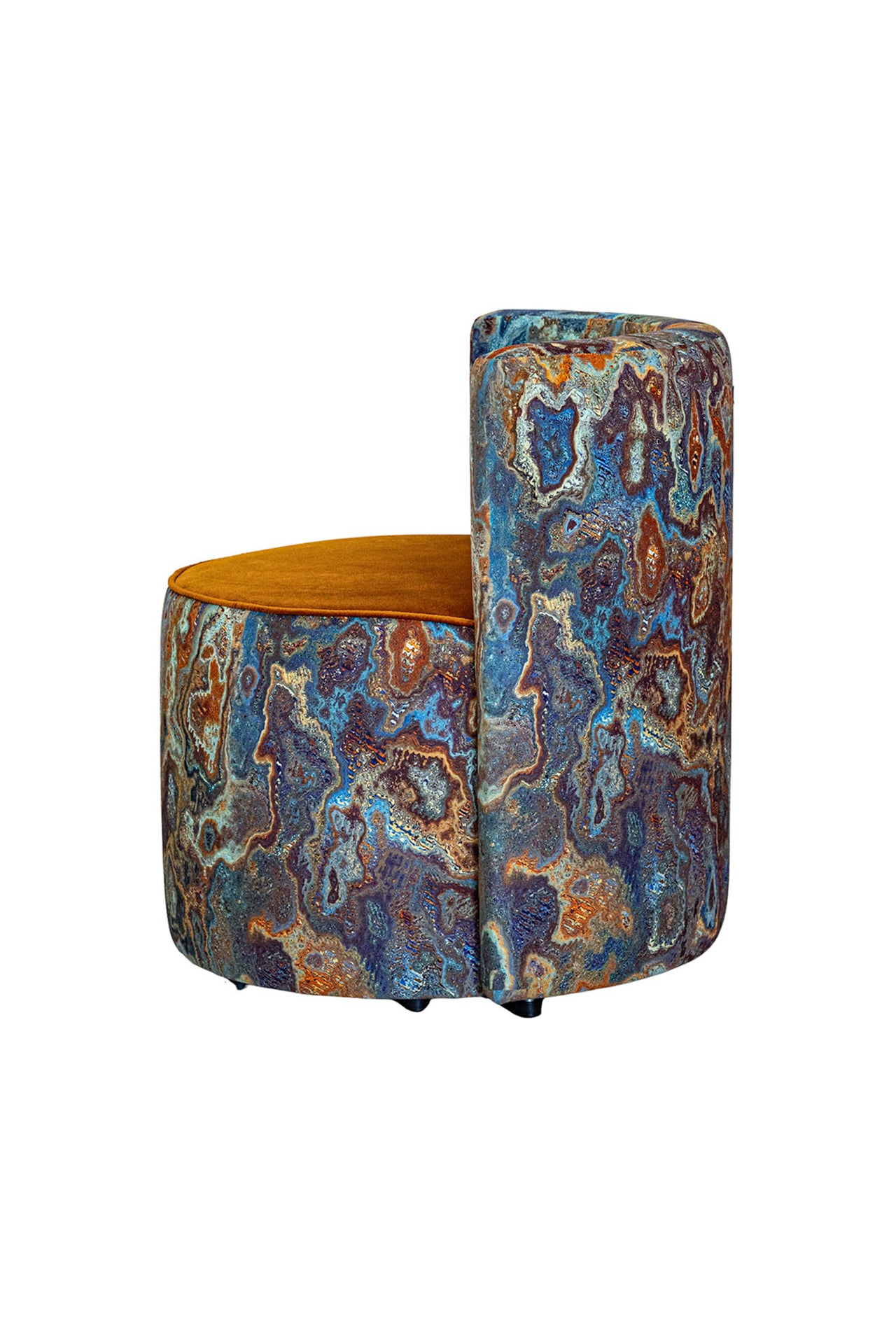 Doğal Taş Desen Sırt Destekli Puf