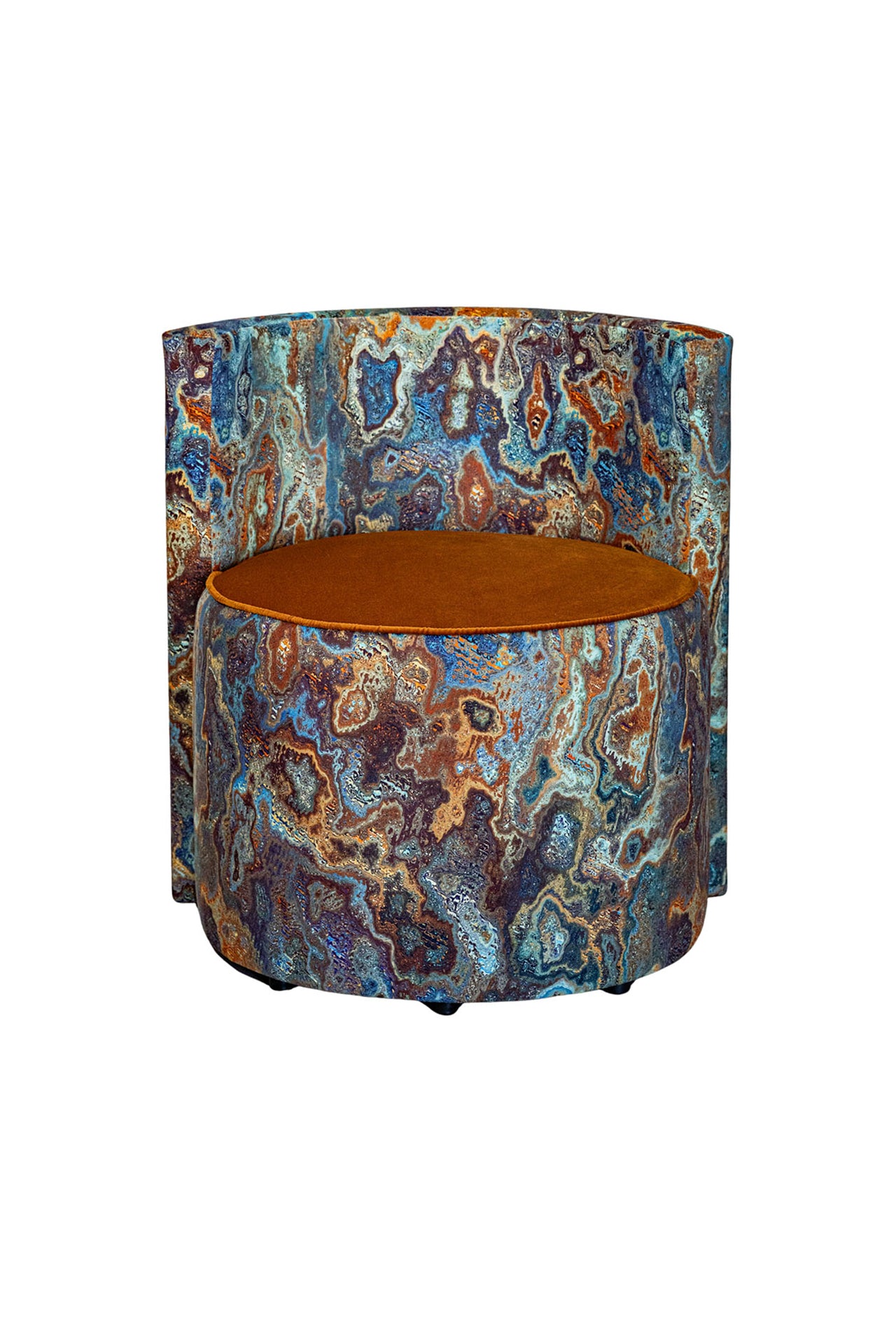 Doğal Taş Desen Sırt Destekli Puf