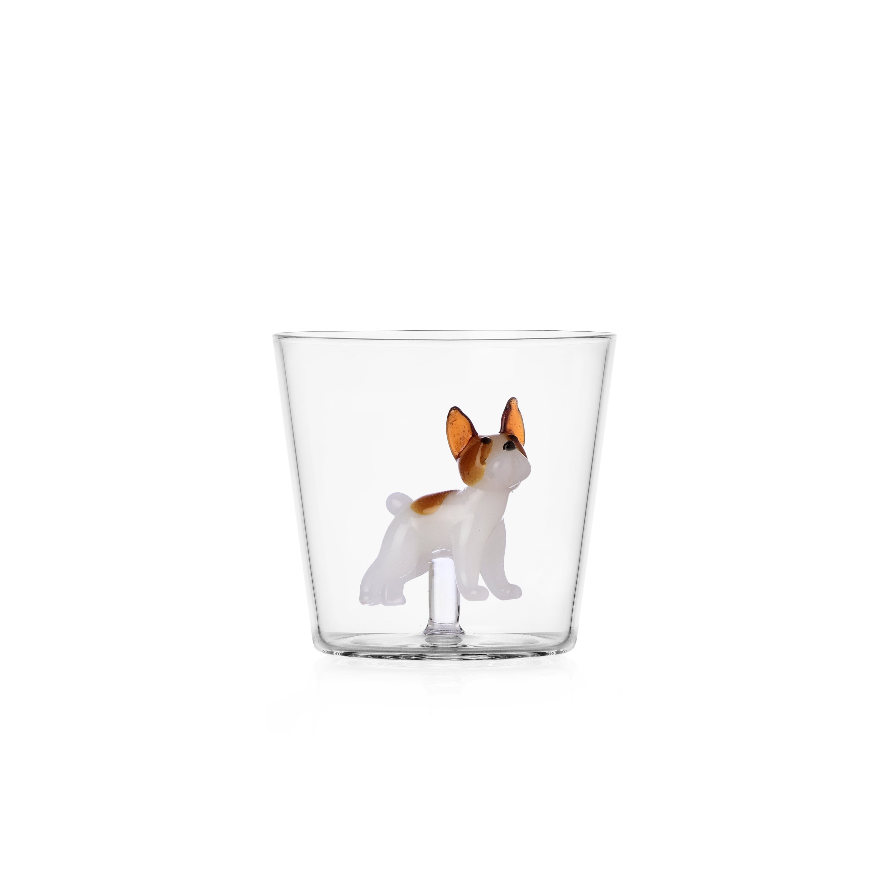Dogs French Bulldog Figürlü Cam Su Bardağı