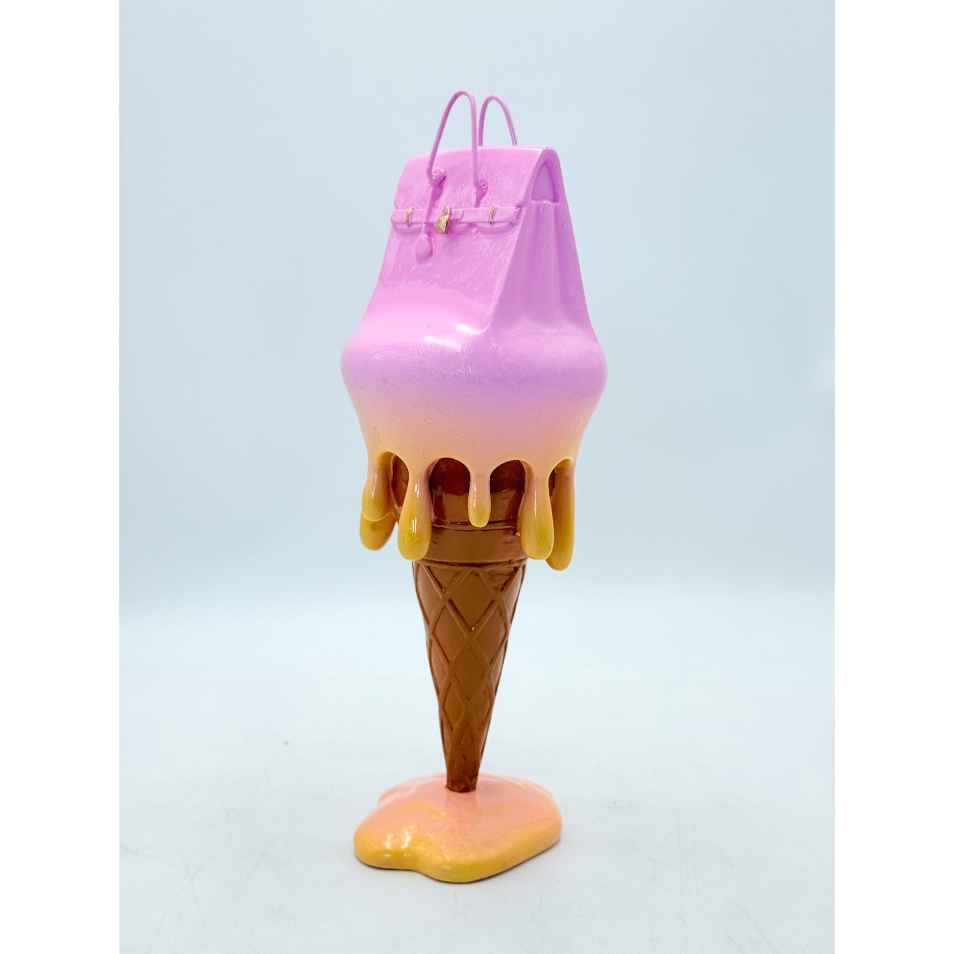 Dondurmalı Pembe Çanta Dekoratif Obje