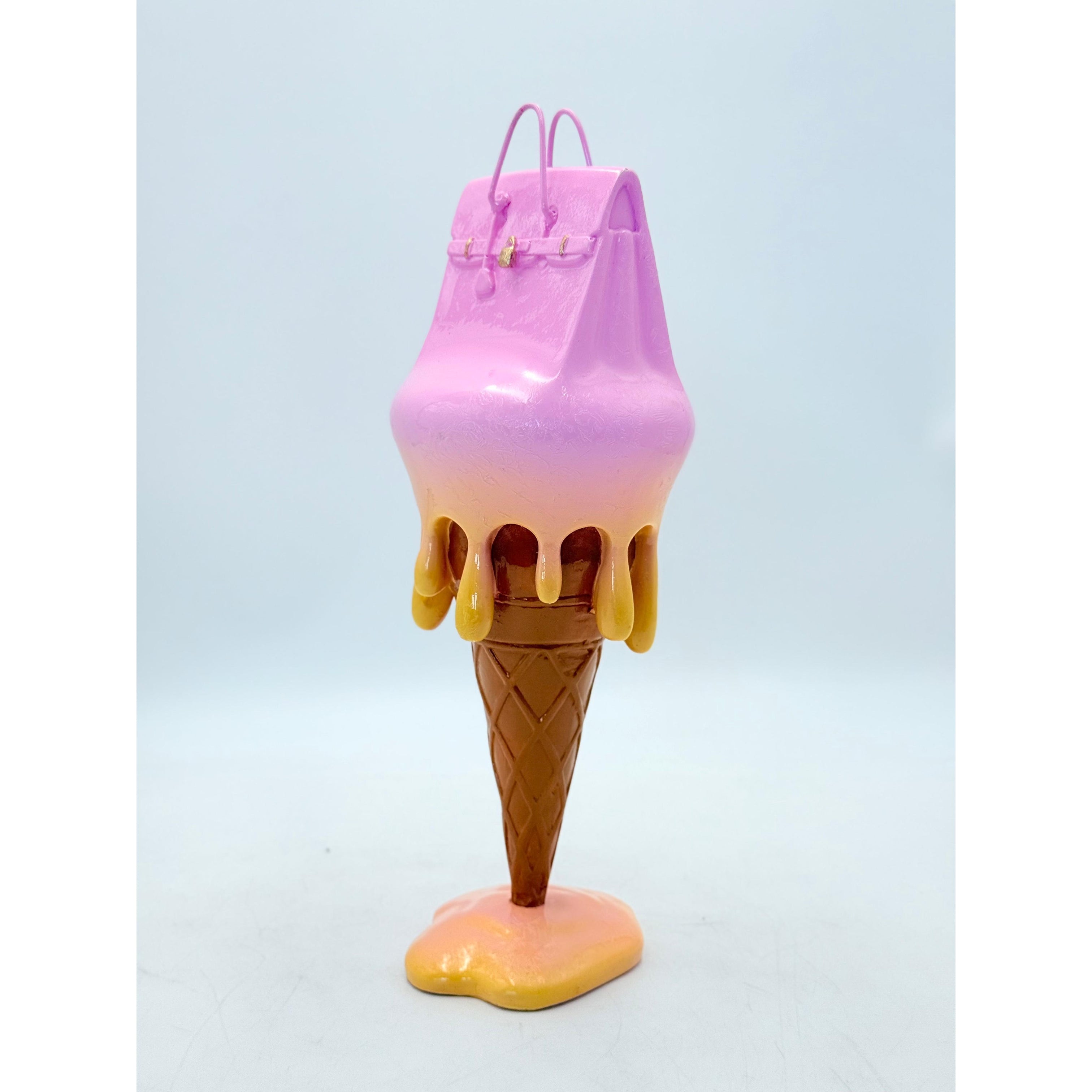 Dondurmalı Pembe Çanta Dekoratif Obje