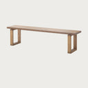Doque Bench – geri kazanılmış masif ahşap, farklı açıdan stüdyo görünümü | Woodyworkz