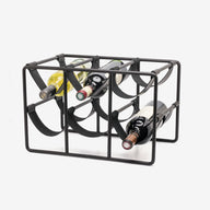 Deri Metal Şaraplık-Şaraplık-Fade and Forge-siyah-NowShopFun