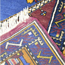 Vintage Yahyalı El Dokuma Halısı, Köy Evi Motifli 125x215 Cm