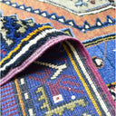 Vintage Yahyalı El Dokuma Halısı, Köy Evi Motifli 125x215 Cm