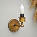 Mini Glow Eskitme Gold Sutaşı İşlemeli Duvar Apliği