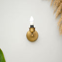Circle Glow Gold Sutaşı İşlemeli Duvar Apliği