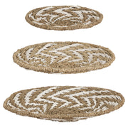 Duvar Dekorasyonu 3 lü Beyaz Naturel (40-50-60 cm)