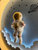 Astronot Metal Çocuk Odası Apliği