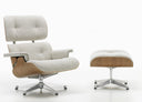 Eames Tekli Koltuk & Puf-Berjer-Innature Home-Mat Siyah Deri-NowShopFun