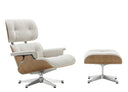 Eames Tekli Koltuk & Puf-Berjer-Innature Home-Mat Siyah Deri-NowShopFun
