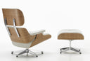 Eames Tekli Koltuk & Puf-Berjer-Innature Home-Mat Siyah Deri-NowShopFun