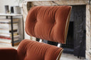 Eames Tekli Koltuk & Puf-Berjer-Innature Home-Mat Siyah Deri-NowShopFun
